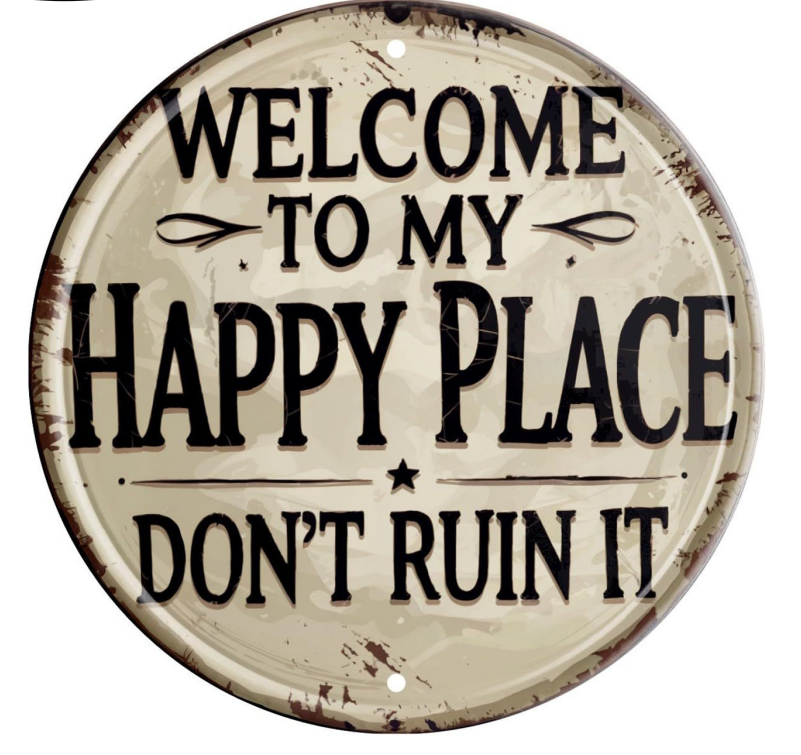 🏡 “This Is Our Happy Place” Hanging Sign