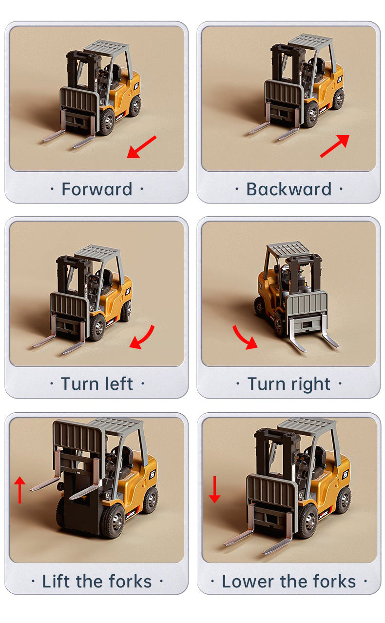 Mini Desktop Remote Control Forklift Truck Toy