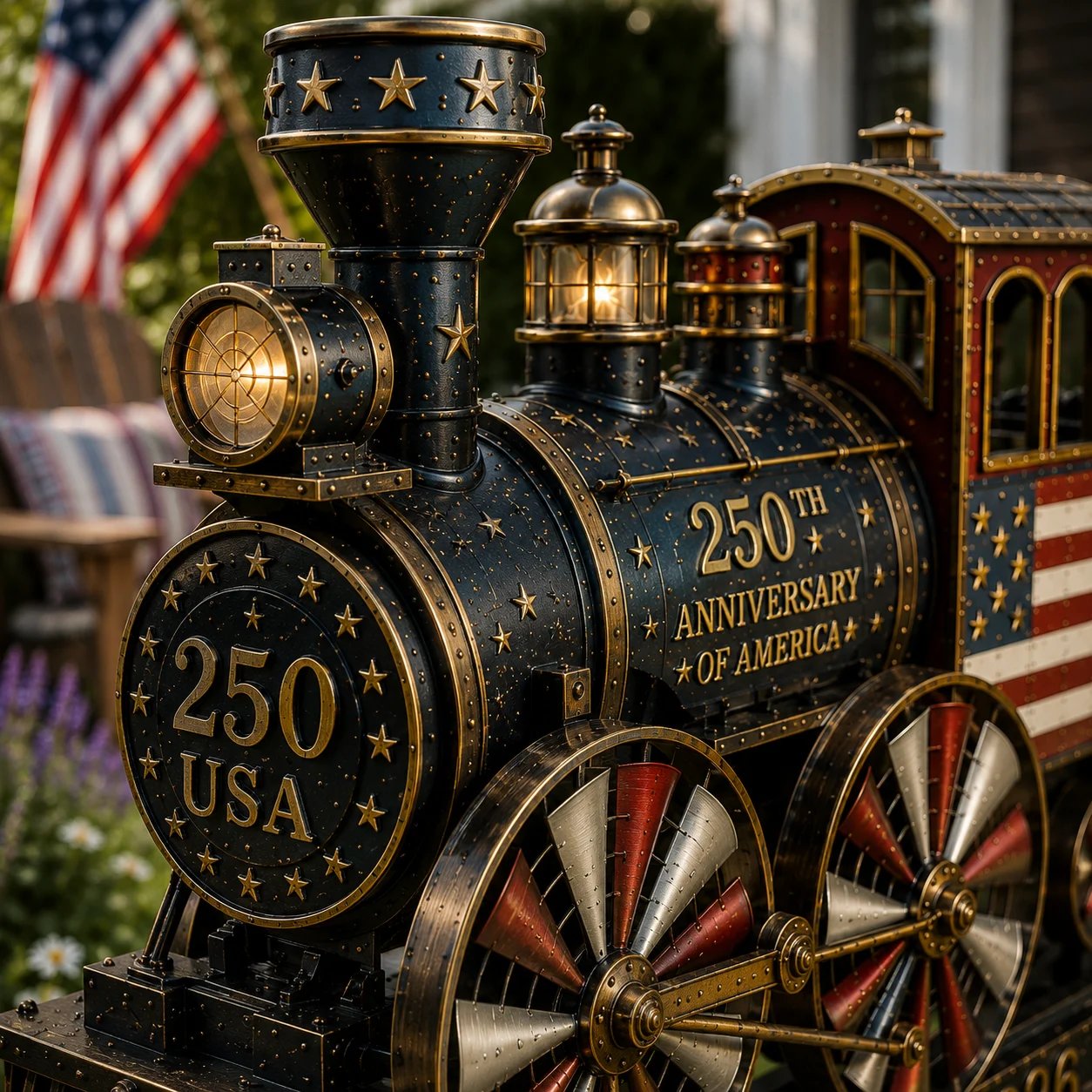✨USA 250 Anniversary Sale✨ Liberty Express Train Wind Spinner - 55% OFF
