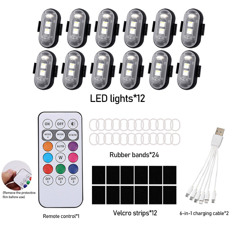 🔥Last Day 50% OFF| 🚗🌈RGB Car Ambient Lights🏍️🚨