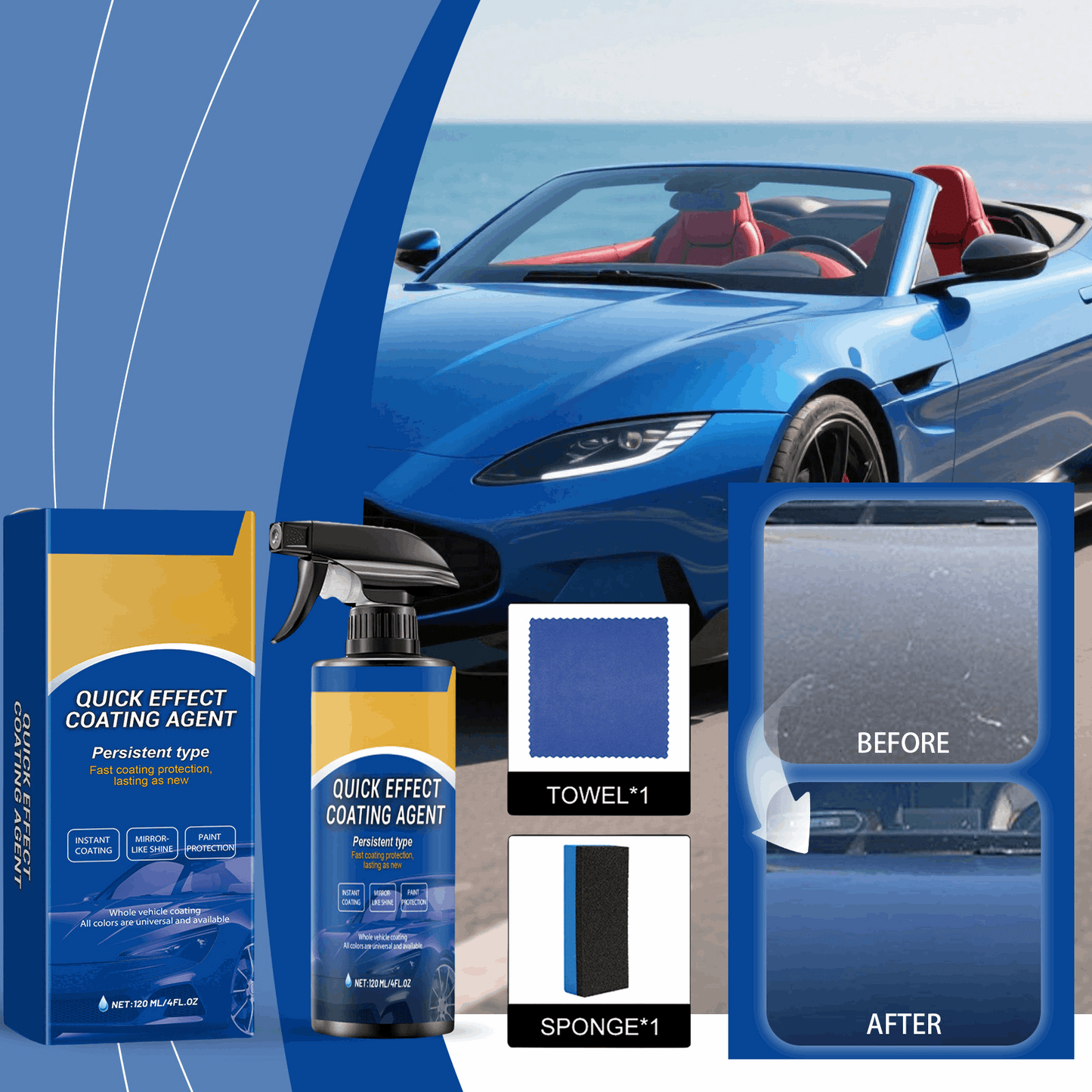 š„BUY 1 GET 1 FREEš„- Multi-Function Car Coating Spray Multi-Purpose Automotive Coating Spray