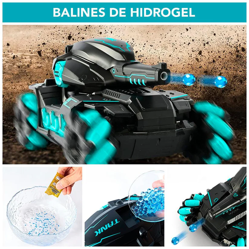 🔥Shocking Offer! Remote Controlled Super Tank Shoots Hydrogel - Unstoppable Discount! 🚀