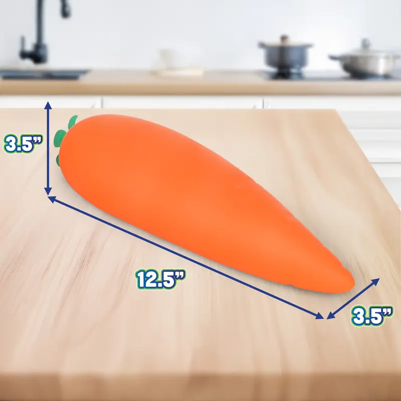 🥕 Giant Squishy Carrot Toy | Squeeze Stretch Stress Relief