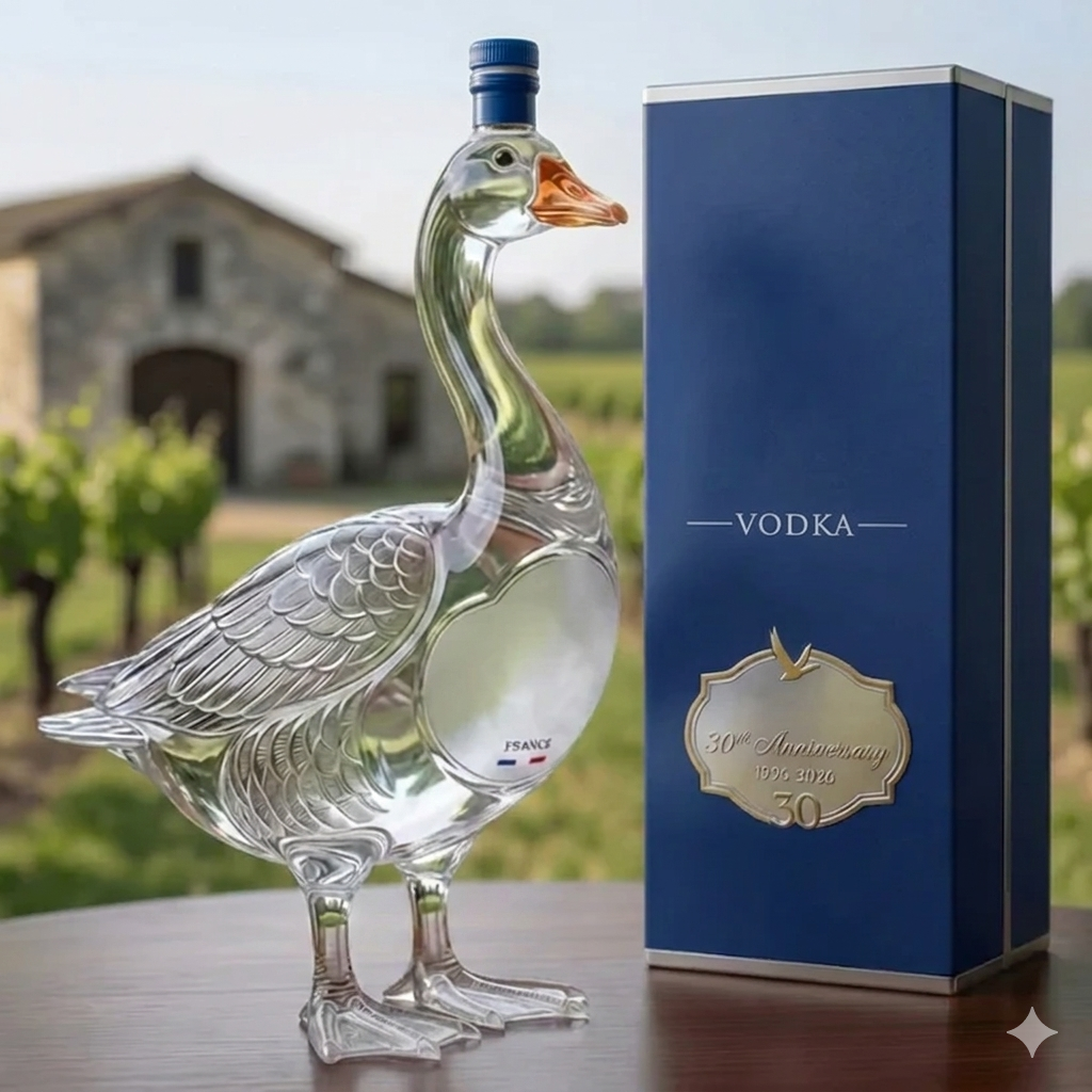 🔥HOT SALE 55% OFF🪿GY Goose 30th Anniversary 3D Sculpted V0dka Bottle