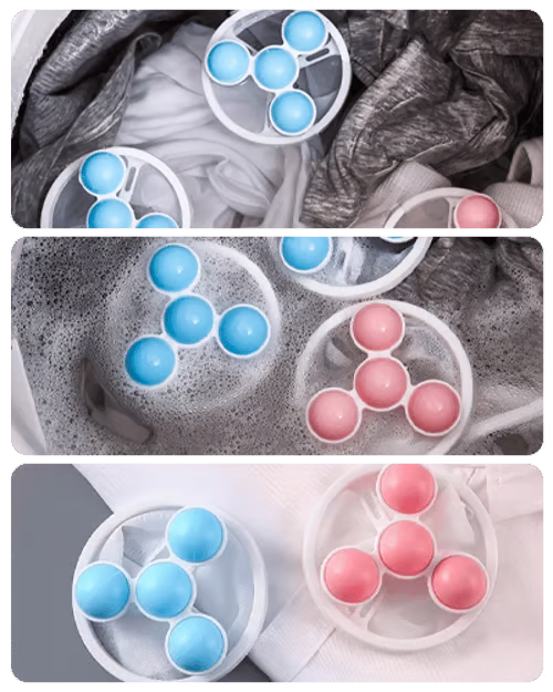 🧺 Hair Filter Bags for Laundry | Floating Lint Catcher 3-Pack
