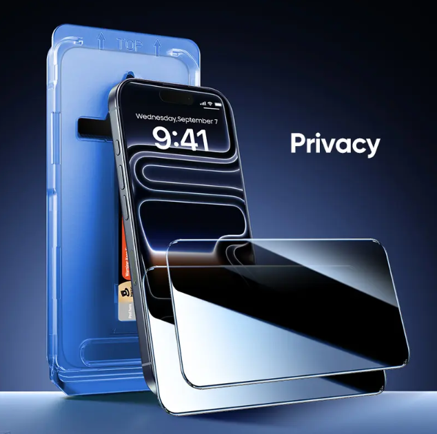 🛡️ Screen Protector | HD Clear or Privacy Protection | Dust-Free Install