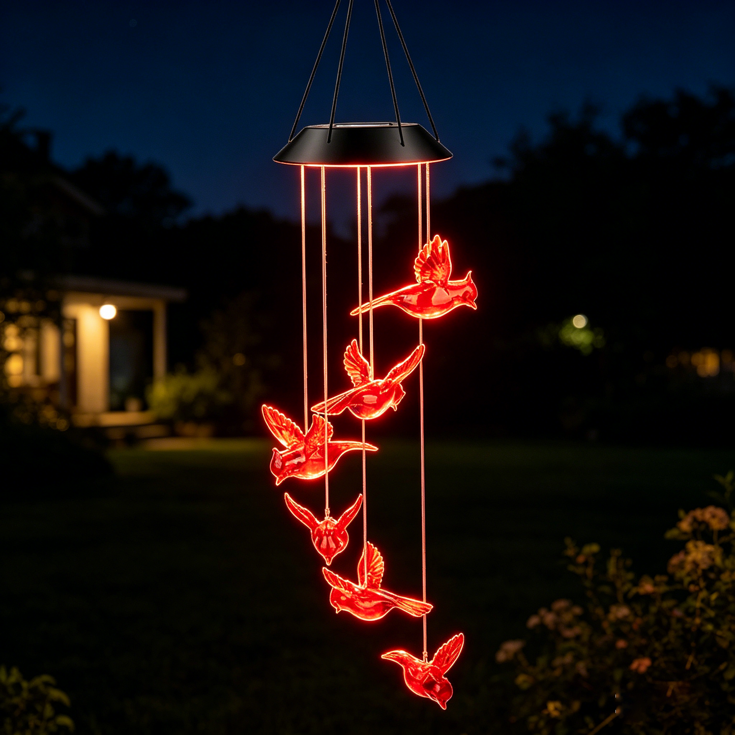 🦋Enhance Your Garden✨Creative Bird Design Solar Wind Chimes