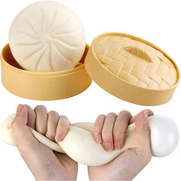 ⨠Cute Glitter Dumpling Squishy | Rare Collectible Stress Ball