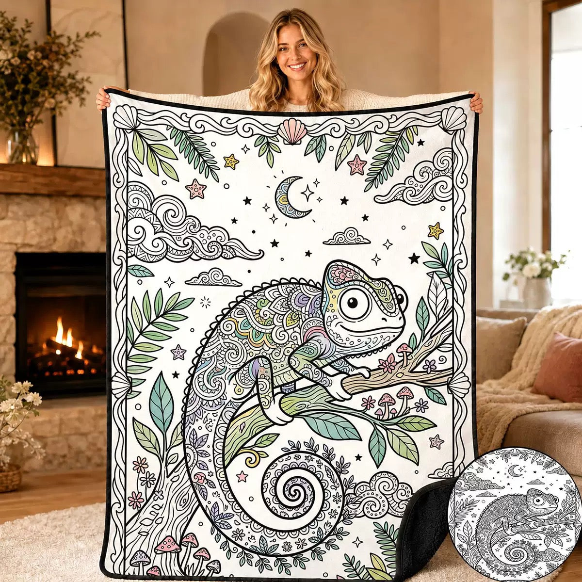 Ahlwo™ Coloring Blanket🖍️ Color It. Wash It. Repeat It! 🔄✨