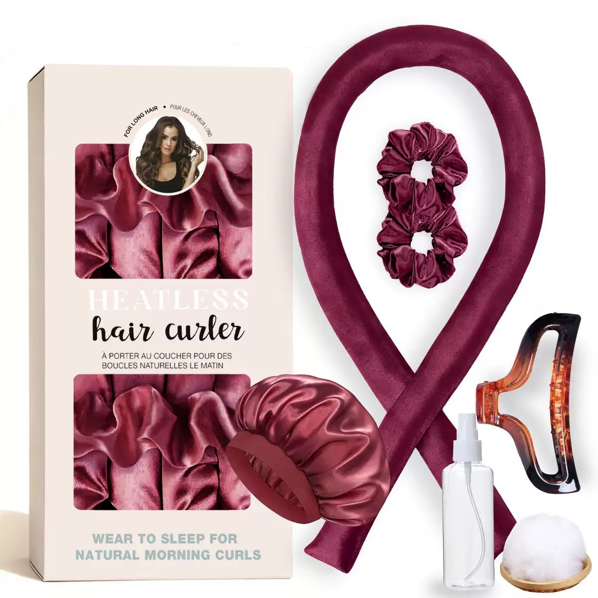 šBuy 2 Get 1 Freeš„Heatless Curling Rod Headbandš©Get Natural, Voluminous Curls While You Sleep š