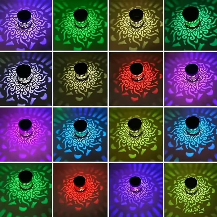 🔥65K+ SOLD!✨Solar Mandala Wall Light | Outdoor Garden Fence Projector Lamp 🪐🌌