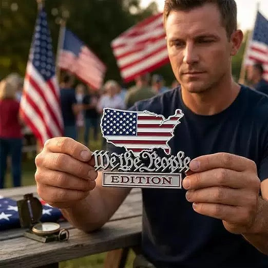 Buy 2 Get 1 Free🎁★USA Faith, Family & Freedom* Metal Emblem Car Decal