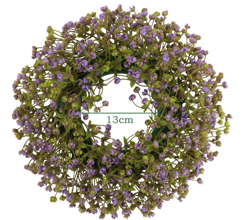🌿 Artificial Floral Wreath 30cm | Spring Door Wall Decor