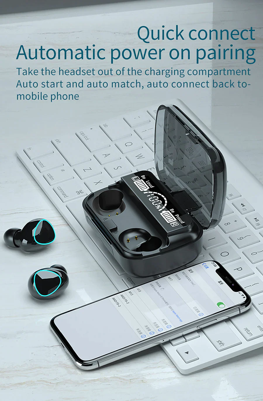 Flash Saleš„Only a few Left!š„2026 NEW M10 Waterproof TWS Bluetooth 5.1 Earphones Charging Box