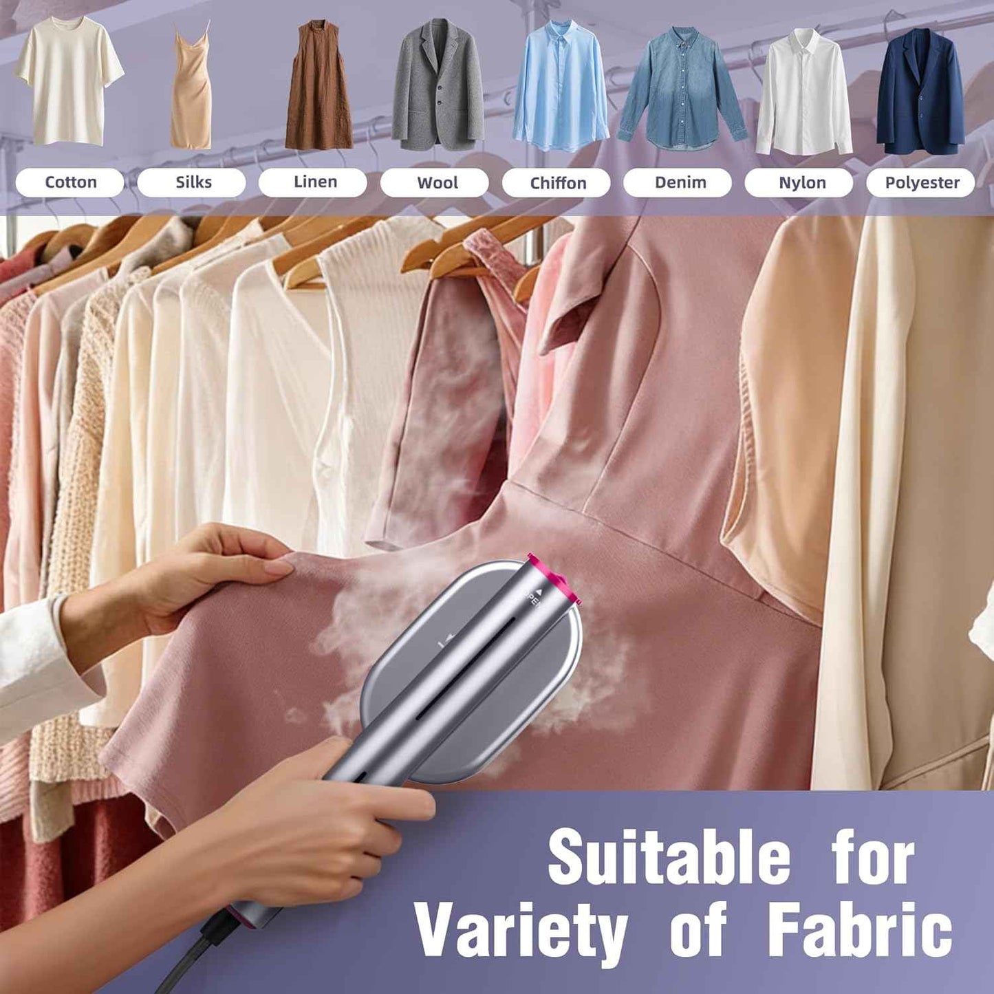 👔 Portable Travel Clothing Steamer | 5s Fast Heating Iron