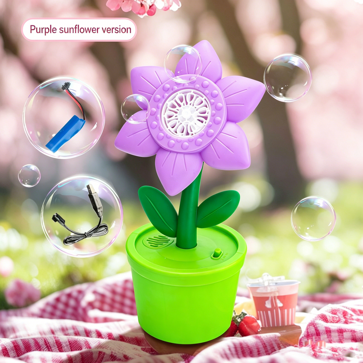 🫧 Automatic Bubble Blower | Kids Party Outdoor Bubble Machine