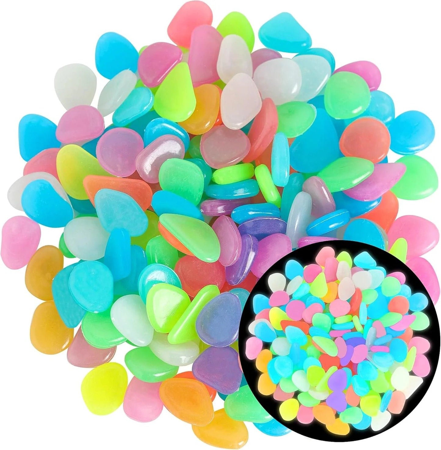 💥LAST DAY SALE 49%OFF💥🌈Colorful Glow-in-the-Dark Garden Stones