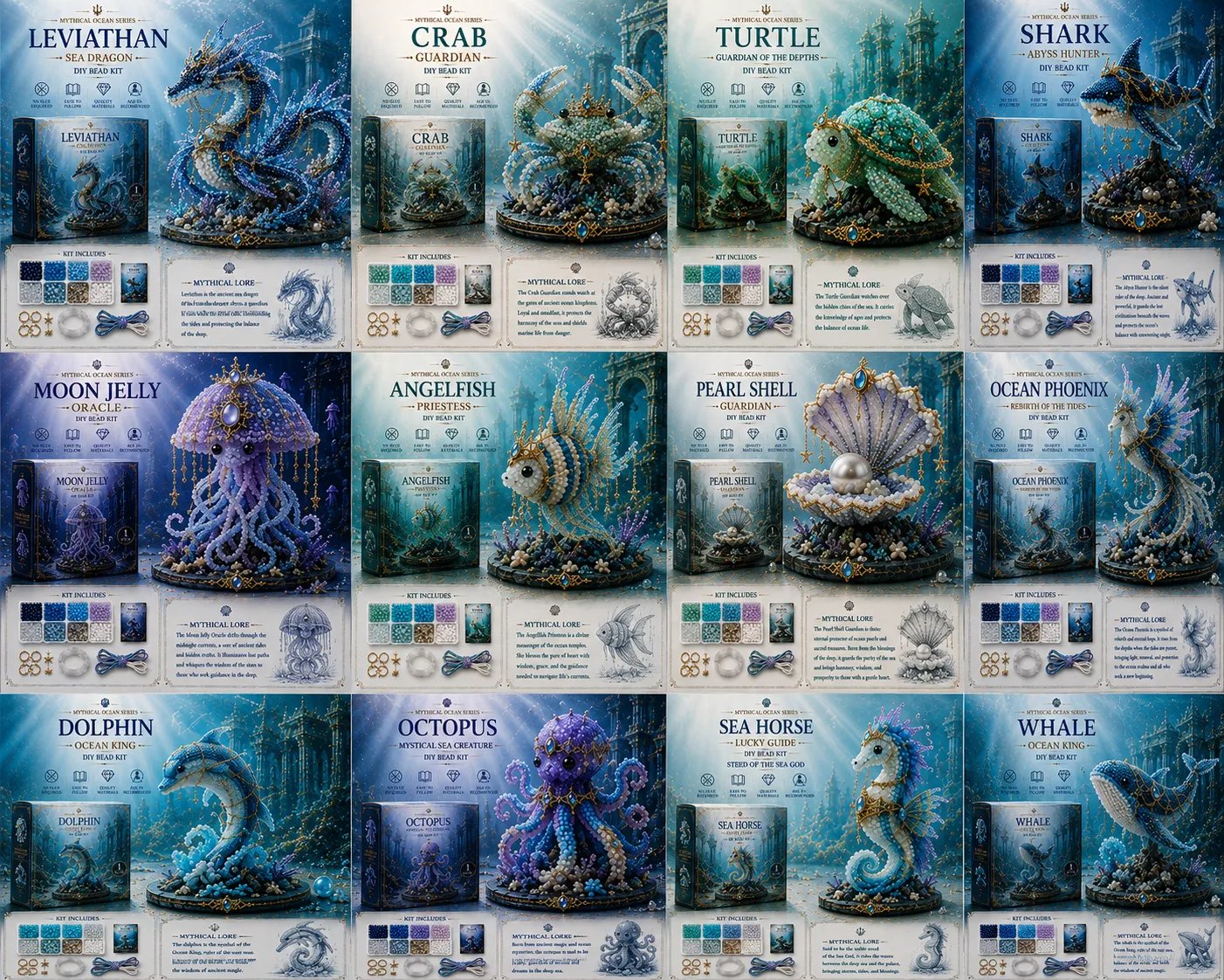 🔥Last Day 50% OFF🔥🌊 Mythical Ocean DIY Bead Kit