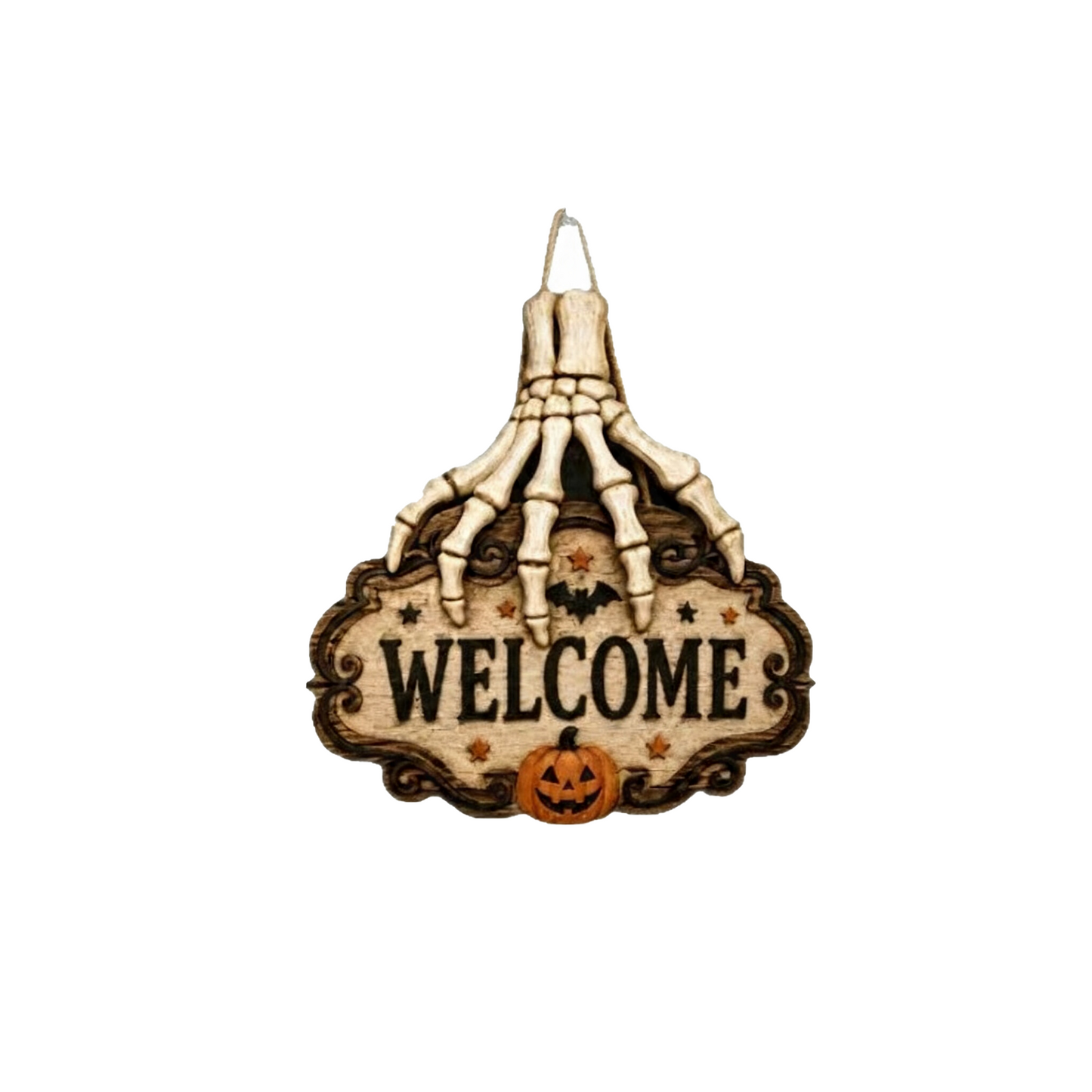 ๐๐๏ธ Limited Time 50% OFF๐ฅ Skeleton Hand Welcome Sign | Creepy Halloween Door Hanging Decoration