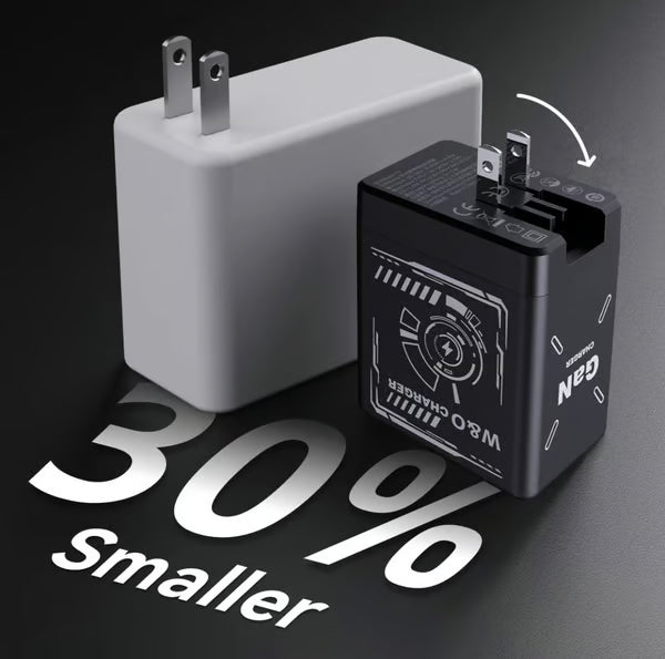 š„W&O 2-in-1 GaN Compatible with Fast Charger