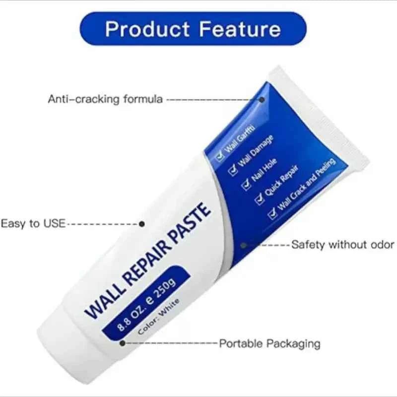 🧱 Drywall Repair Kit | Quick-Drying Wall Mending Paste 250g