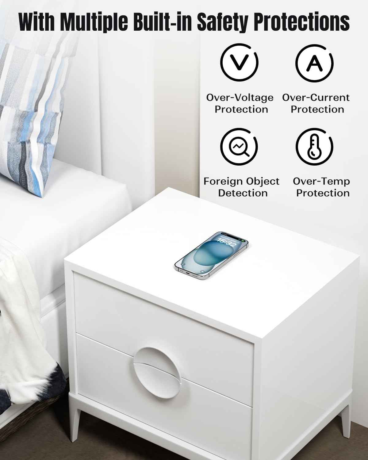 ⚡Desk Wireless Charger – Hidden Design, Maximum Convenience