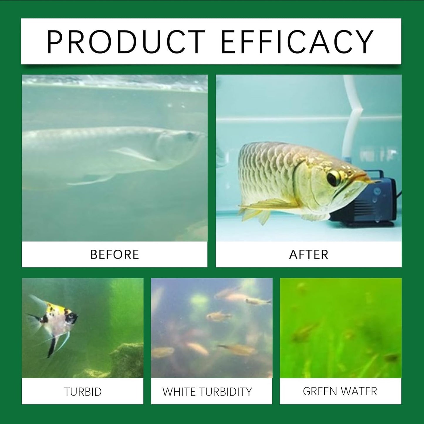 💧 Fish Tank Purification Tablets | Remove Cloudy Water & Turbidity (2PC)