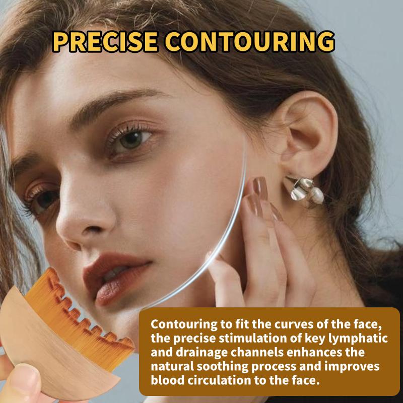 Lymphatic Contour Face Brush for Jawline & Chin Sculpting