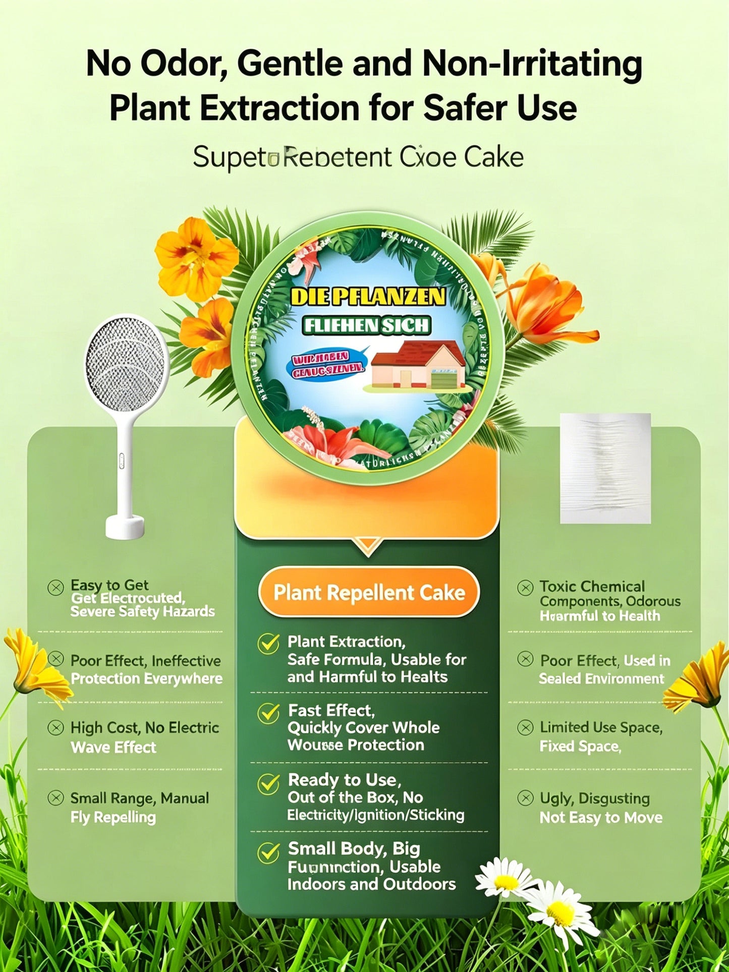 🔥Last Day 47% OFF🔥Multifunctional Mosquito & Fly Repellent Aroma 🌿Household Insect Repeller