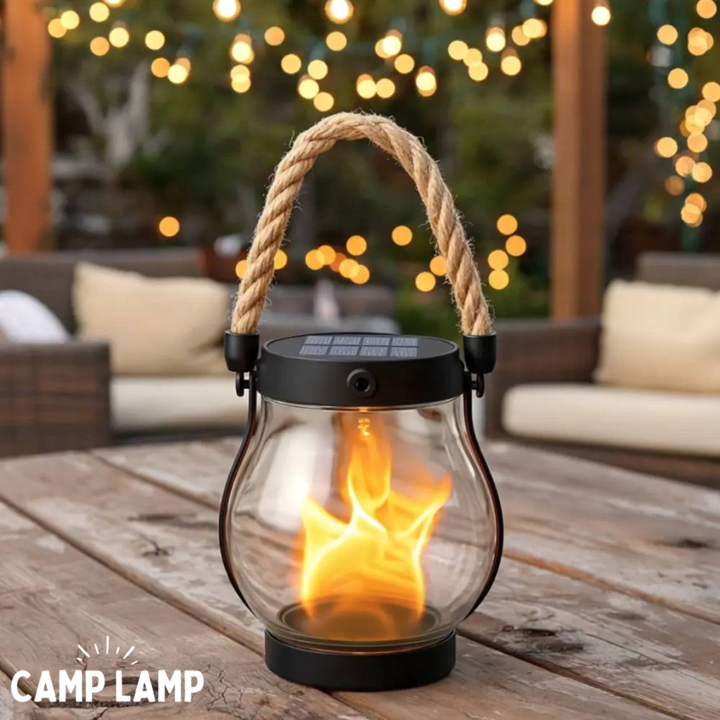 ✨ Retro Flame Atmosphere Lamp, Safe Flameless LED Light, Waterproof Decor Lamp, Thoughtful Father’s Day Gift for Dad