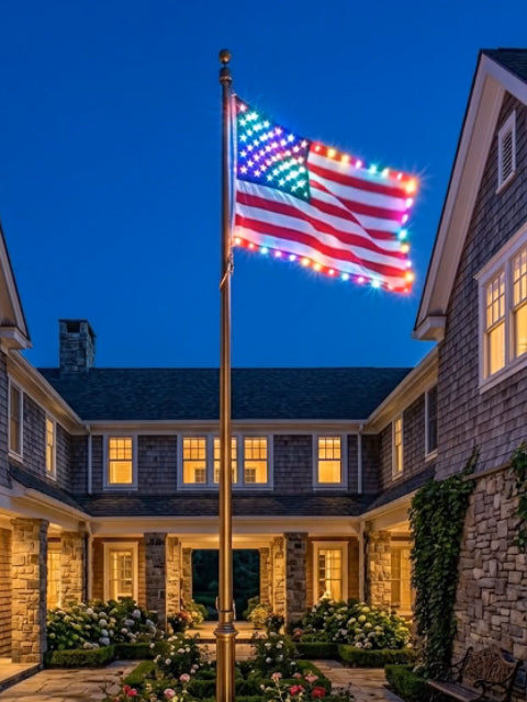Last Day 48% OFF🔥 🦅 Illuminated 250th Anniversary USA Commemorative Flag - Premium LED Edition (3x5 Ft)
