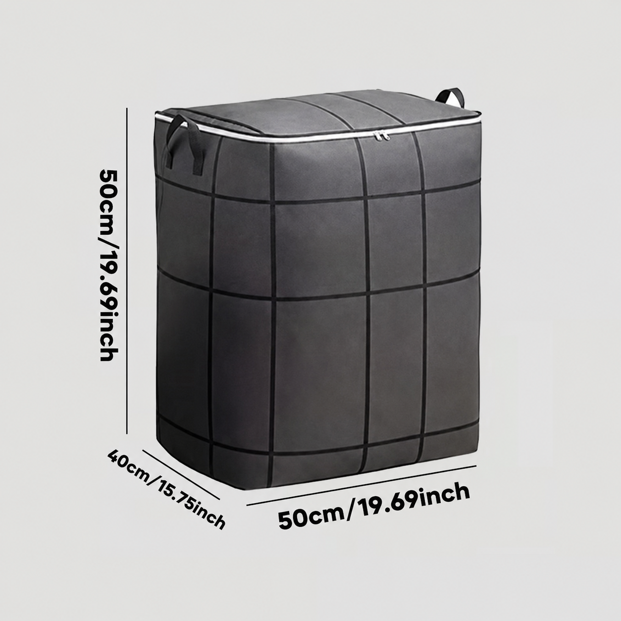 💥SAVE 50%📦 Foldable Large Capacity Clothing Storage Bag, Reinforced Handle Non-Woven Storage Bin For Closet Blanket Organizer