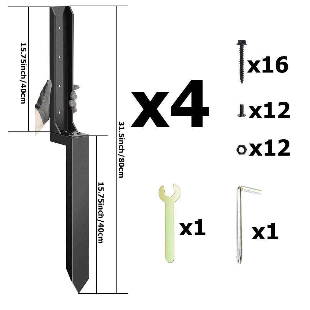 Repair kit for heavy-duty fence posts