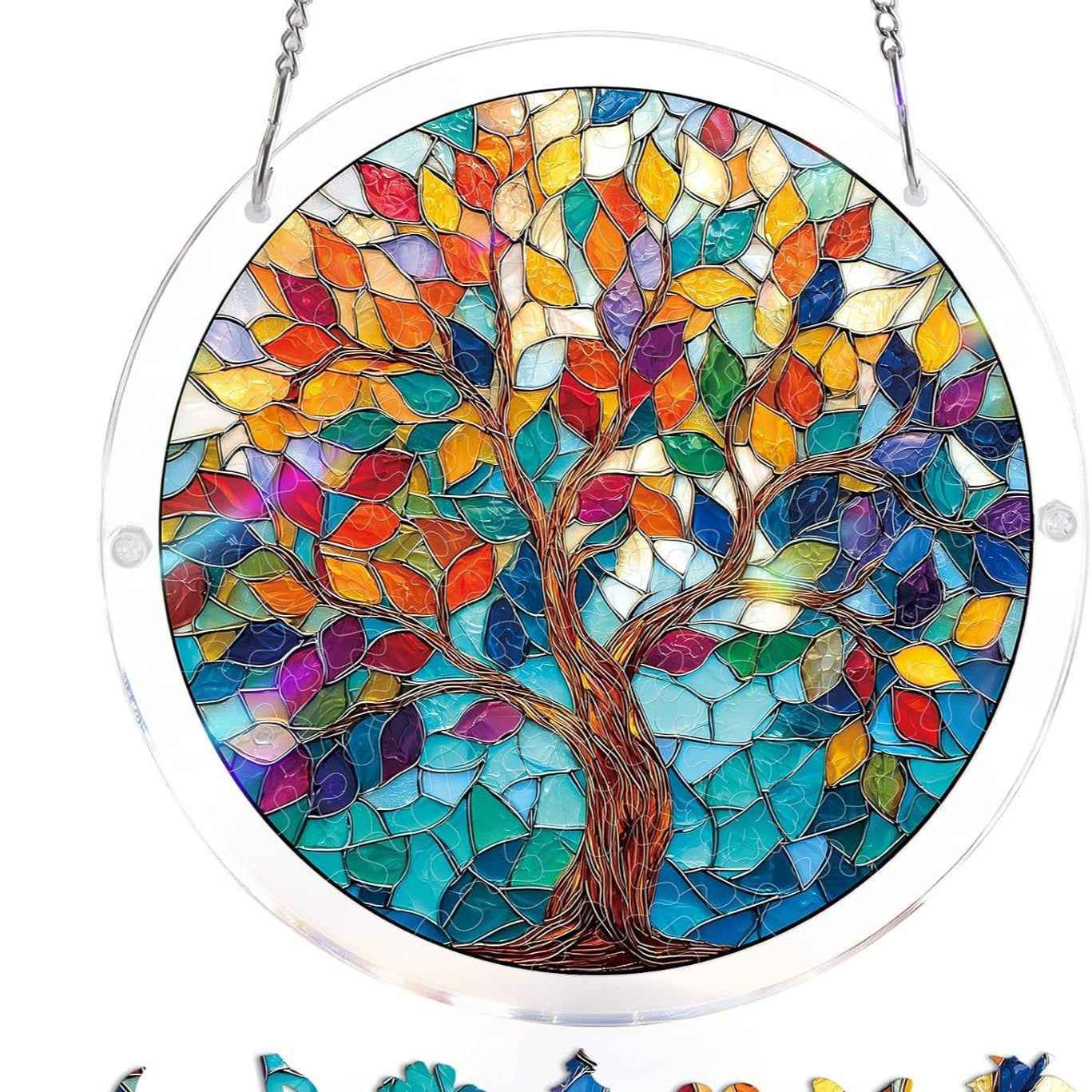 ☀️LAST DAY 45% OFF🔥Acrylic Jigsaw Puzzle Suncatcher - Holy Light of Jesus