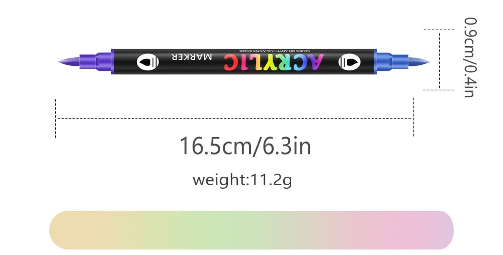 🔥Last Day Promotion-52% OFF - Dual Tip Acrylic Paint Pen Marker🖊️✏️🎨