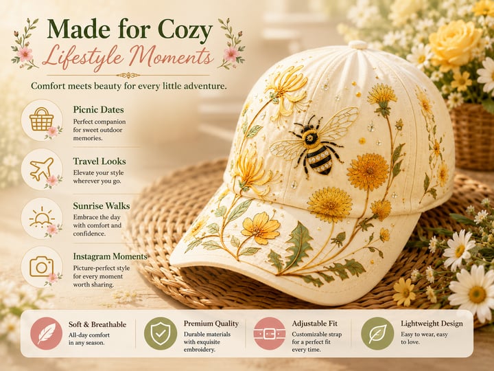 🔥Hot Sale Promotion 49% OFF🌸🌿Garden Morning Cap (✨2026 Limited Edition)