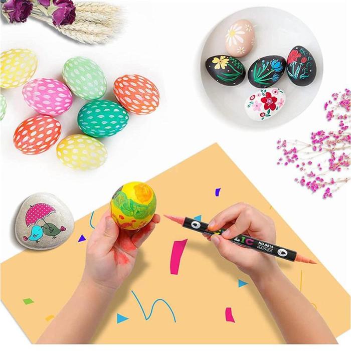 🔥Last Day Promotion-52% OFF - Dual Tip Acrylic Paint Pen Marker🖊️✏️🎨