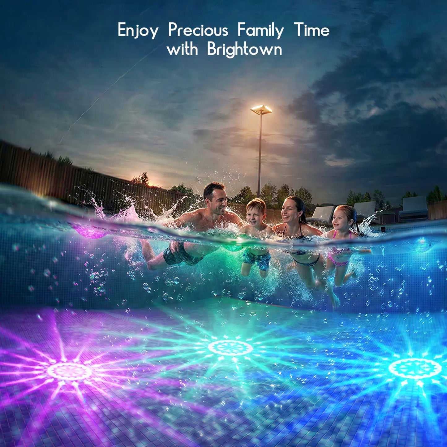 💥Limited Time 49% OFF🌈 Solar Floating Pool Lights | RGB Remote Control