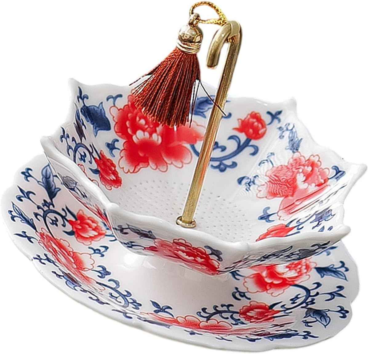 🏆Limited Time Sale 49% OFF☂️☕5 thousand years Blue and White Porcelain Umbrella Tea Infuser Set