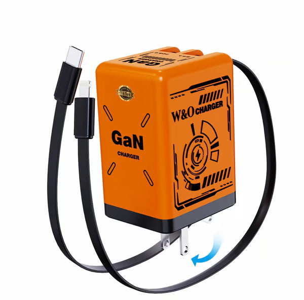 š„W&O 2-in-1 GaN Compatible with Fast Charger