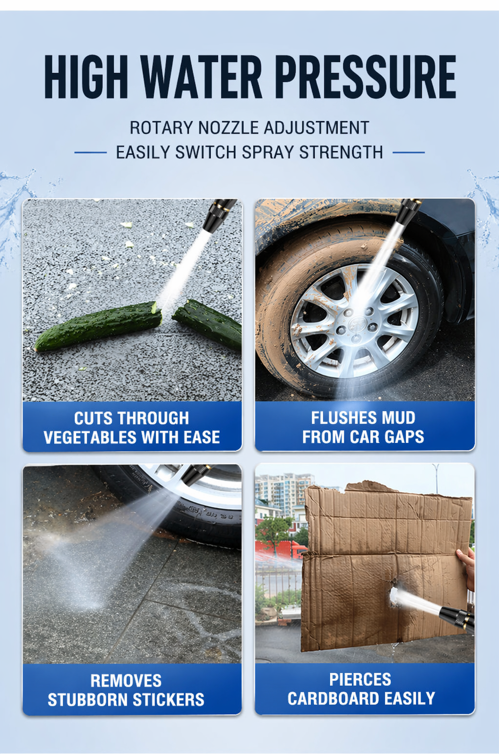 🚿 50% OFF Summer Sale – Powerful High-Pressure Car Wash Water Gun Kit