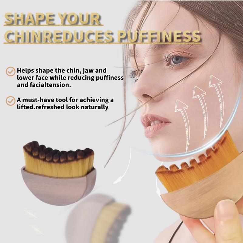 Lymphatic Contour Face Brush for Jawline & Chin Sculpting