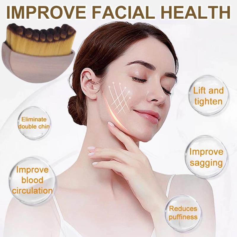 Lymphatic Contour Face Brush for Jawline & Chin Sculpting