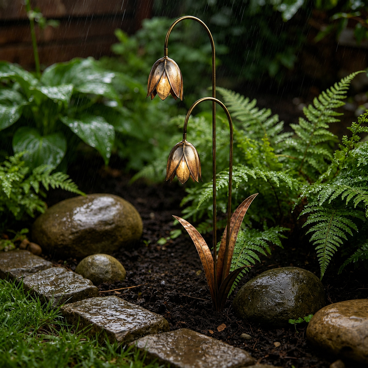 ⚜️Enchanting Lily of the Valley Garden Stakes🔔 – Add Charm & Gentle Melody to Your Outdoor Space