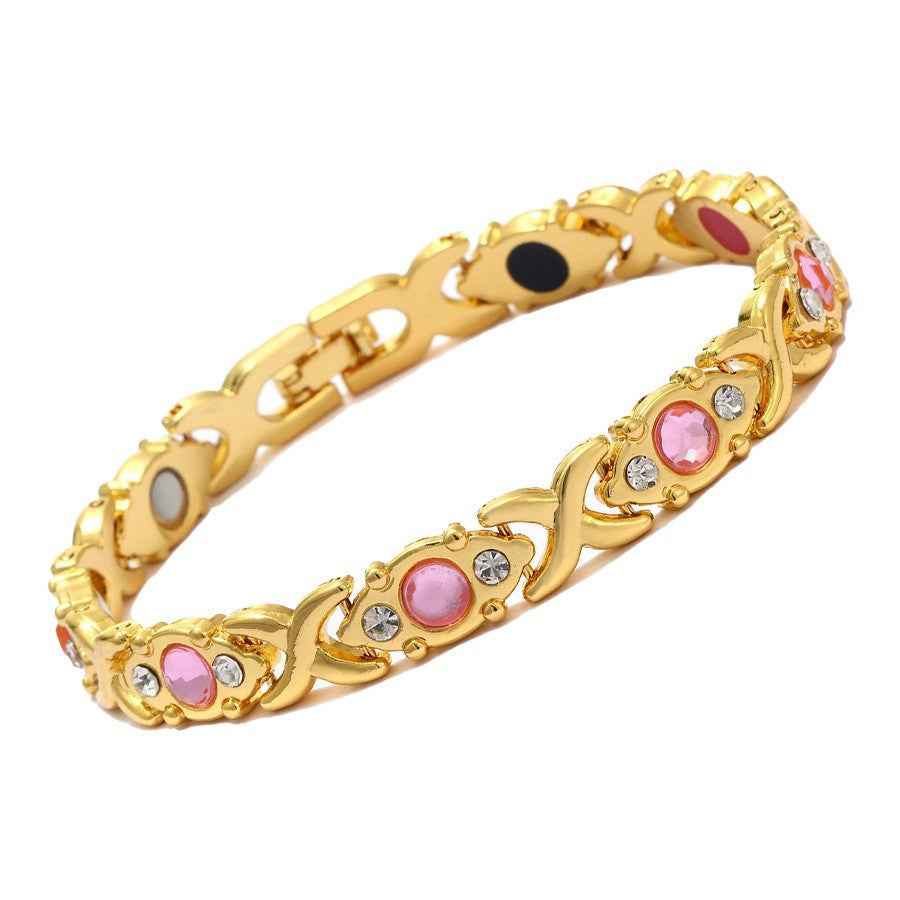 💎 Energy Magnetic Bracelet | Adjustable Diamond Ladies Bracelet