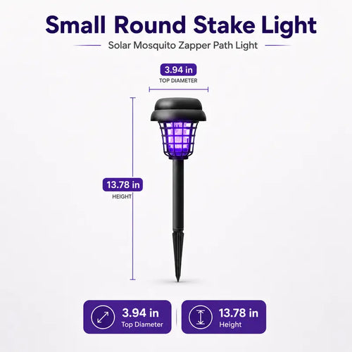 🦟 Solar Mosquito Zapper Light | Outdoor UV Insect Killer Lamp