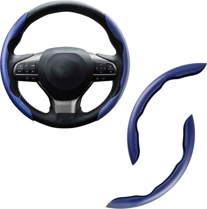 🚗 Carbon Fiber Steering Wheel Cover | Silicone Anti-Slip