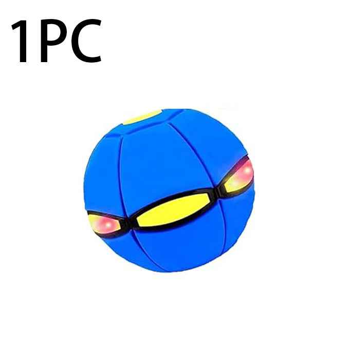 🏀✨ Magic Flying Saucer Ball with LED Lights | Transforming Bouncy Toy