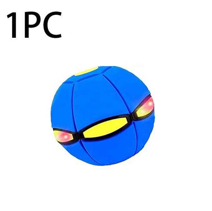 🏀✨ Magic Flying Saucer Ball with LED Lights | Transforming Bouncy Toy