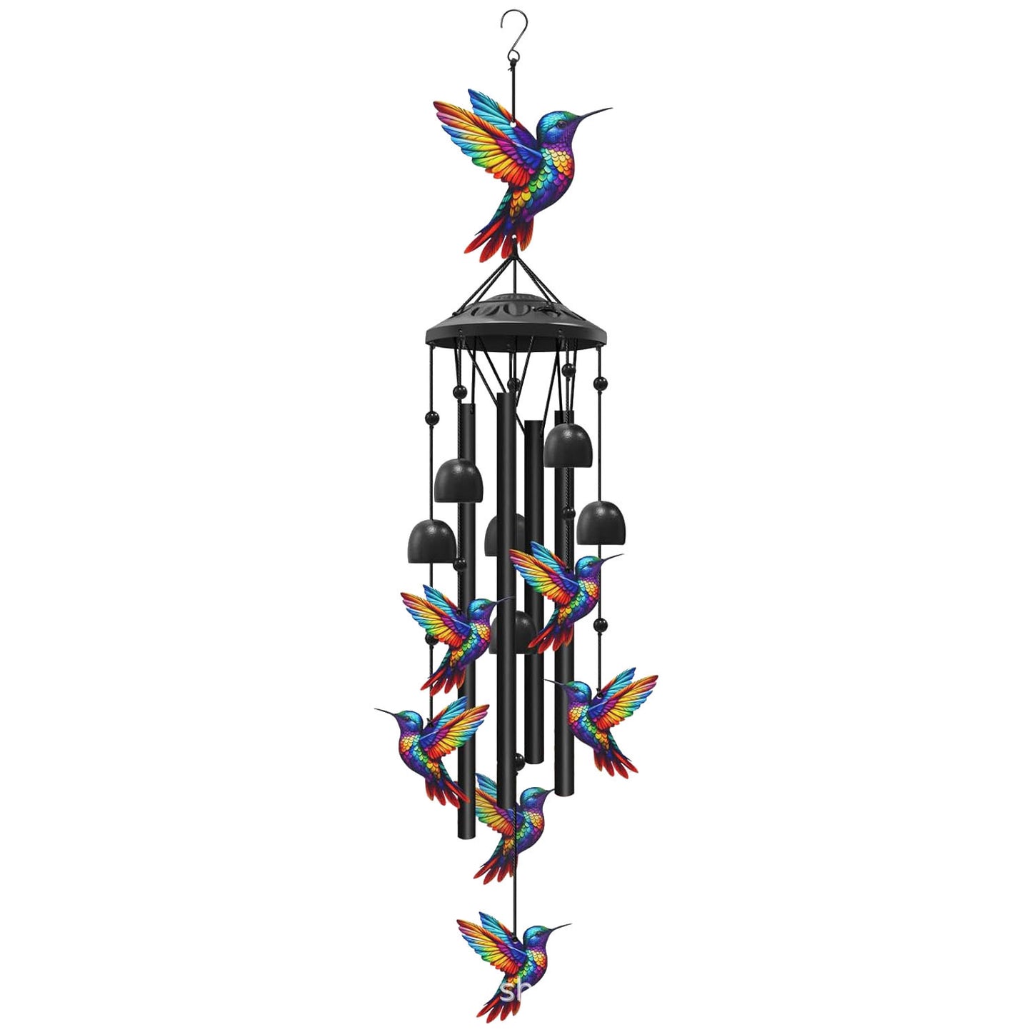 🐦 Hummingbird Wind Chimes | Outdoor Garden Metal Decor